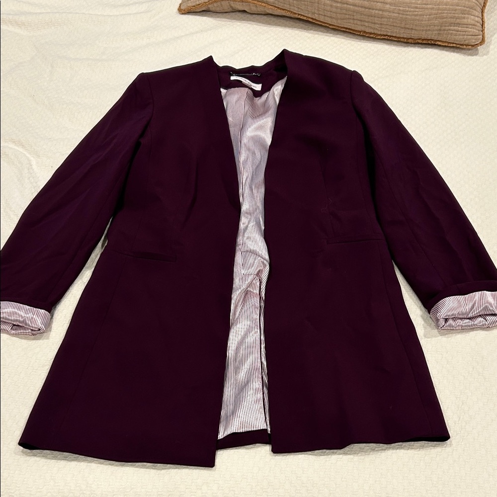 Elegant Calvin Klein Women's Purple Jacket